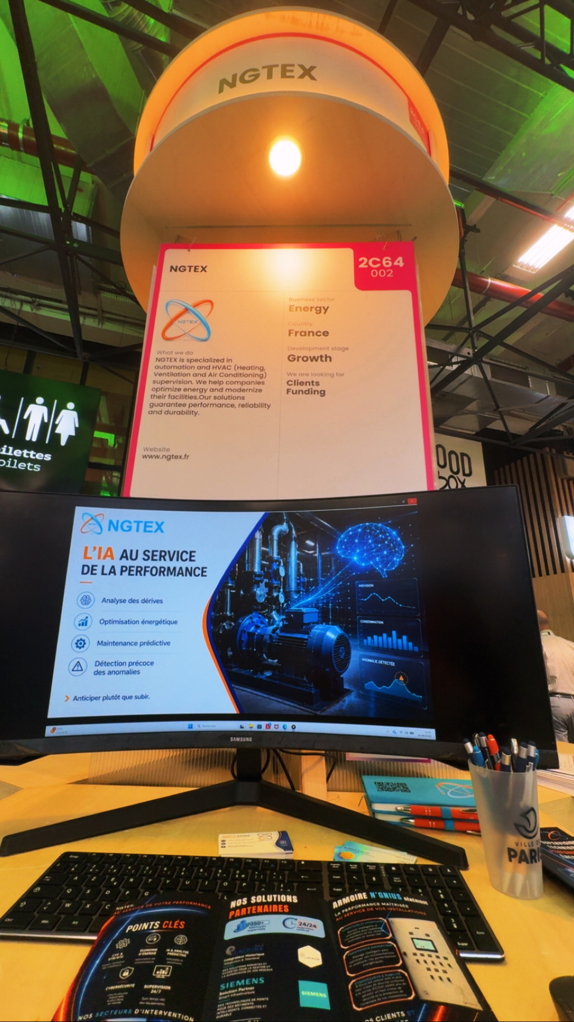 Stand NGTEX à VivaTech 2026 — présentation des solutions d'automatisme industriel et GTB